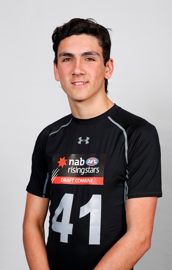 AFL 2018 Media - VIC State Draft Combine Headshots MELBOURNE, AUSTRALIA - OCTOBER 05: Justin McInerney poses during the AFL State Draft Combine - Victoria headshot session at Marvel Stadium on October 5, 2018 in Melbourne, Australia. (Photo by Michael Willson/AFL Media)
